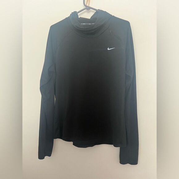 Nike Black Dri-FIT Shirt With Hood - Picture 1 of 3